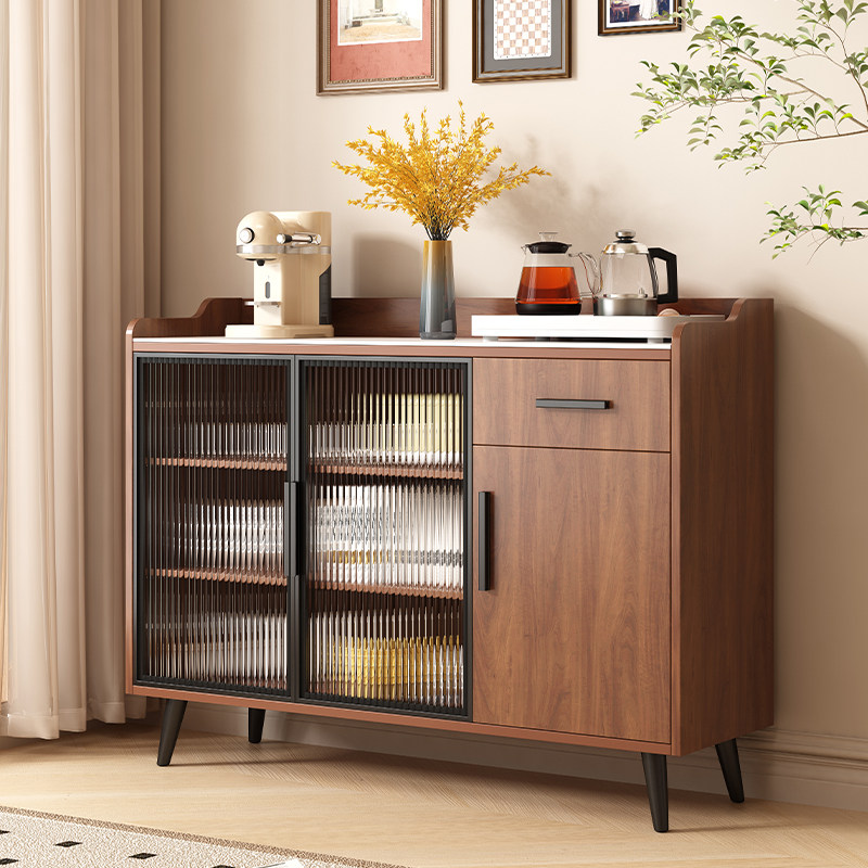 岩板餐边柜简约现代实木厨房客厅茶水柜办公室靠墙储物小柜子收纳,住宅家具,餐边柜,淘宝优惠券,粉丝福利购,淘宝优惠卷