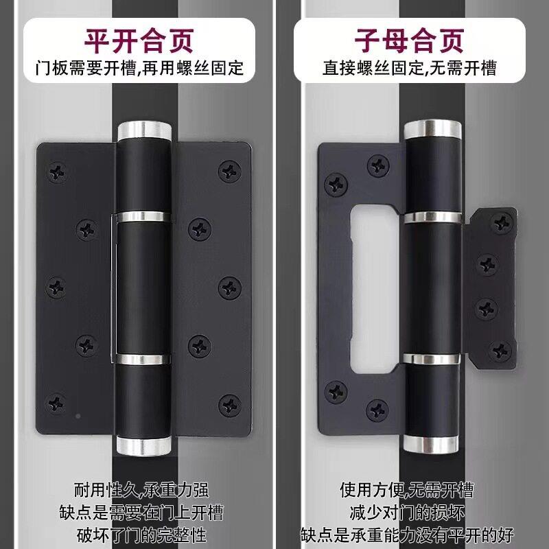 液压合页家隐佐致（收形门自关门链木门卧室动静音子母铝合金合铰