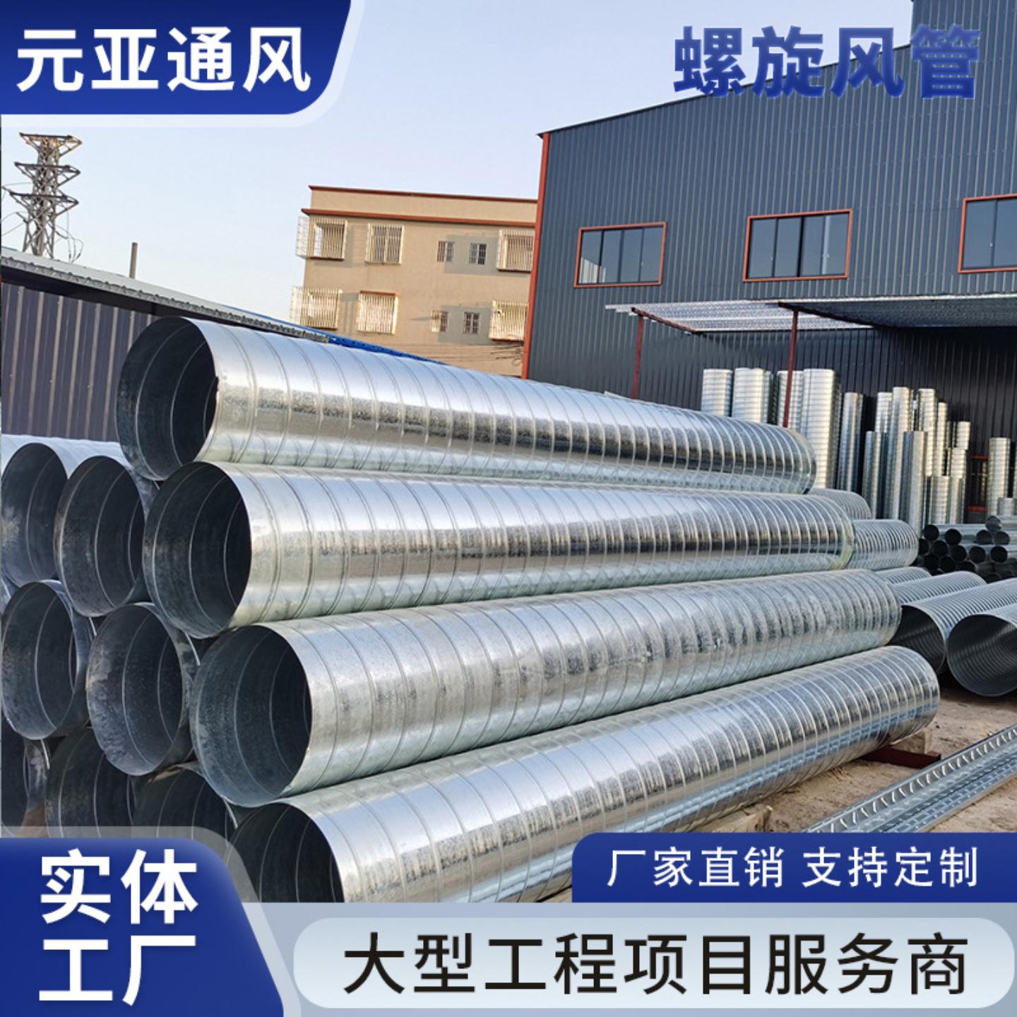 源头工厂白铁皮消防通风管道镀锌图片