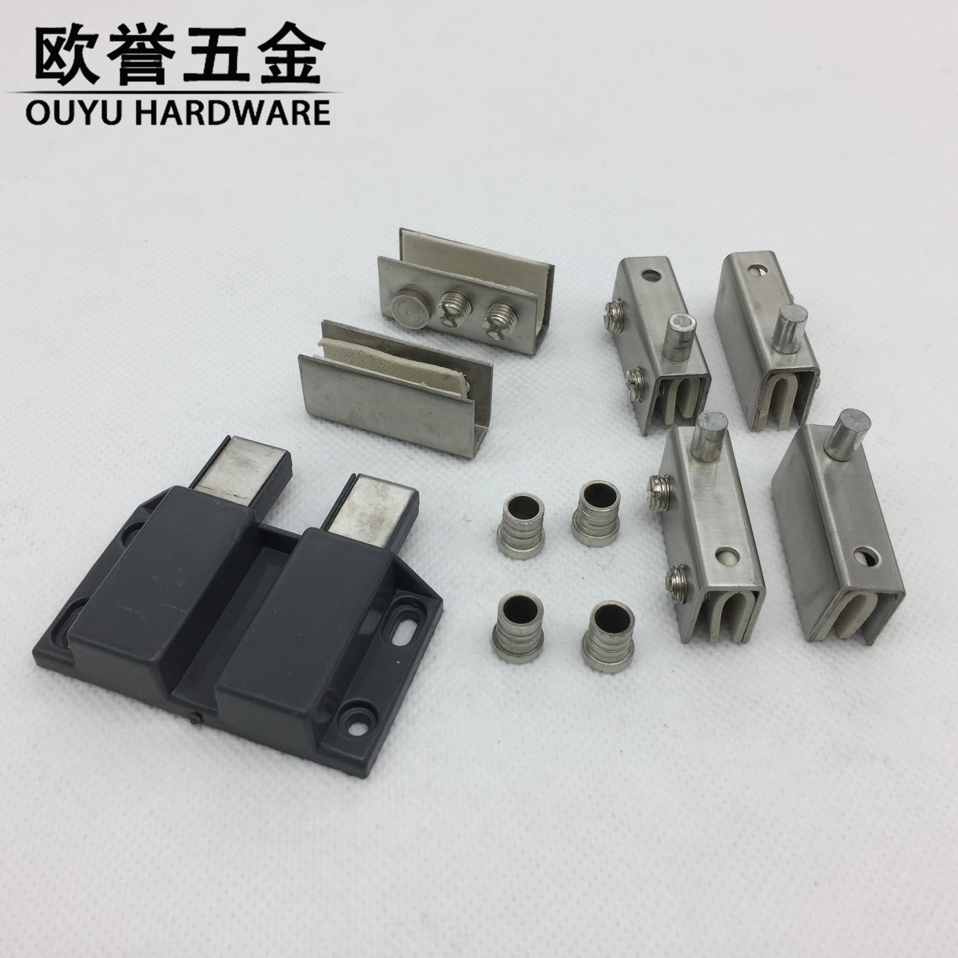 双玻璃门自弹碰吸珠反器磁柜吸橱柜衣柜佐致(收磁吸弹柜门开吸暗