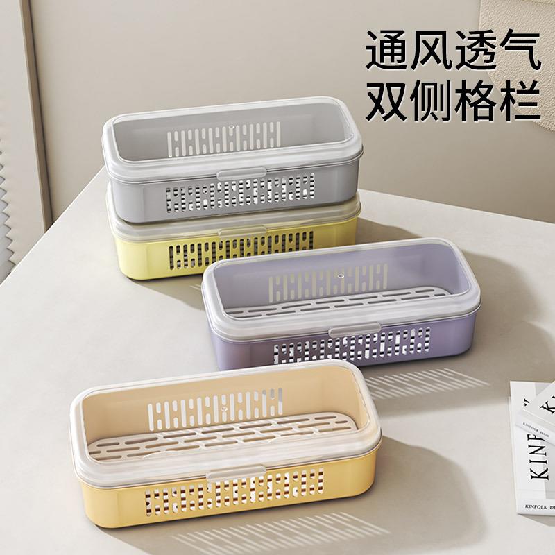 筷子勺笼带盖家用汤筷篓子筒厨房沥水筷Q9008放勺子餐具收纳盒筷