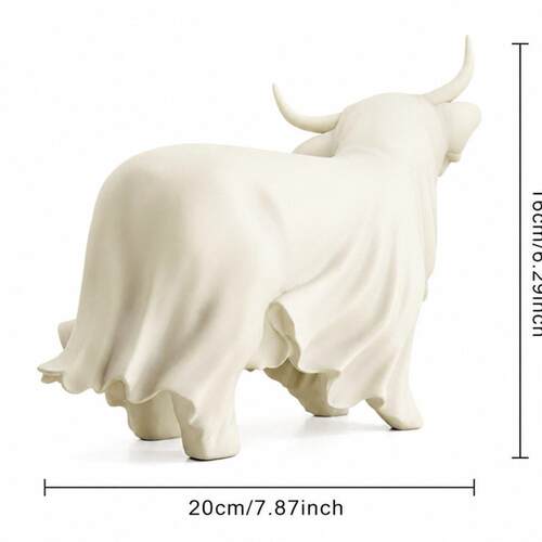 独站新品Highland立 艺cow ghos工tHCG20677树脂品摆件家具质幽灵