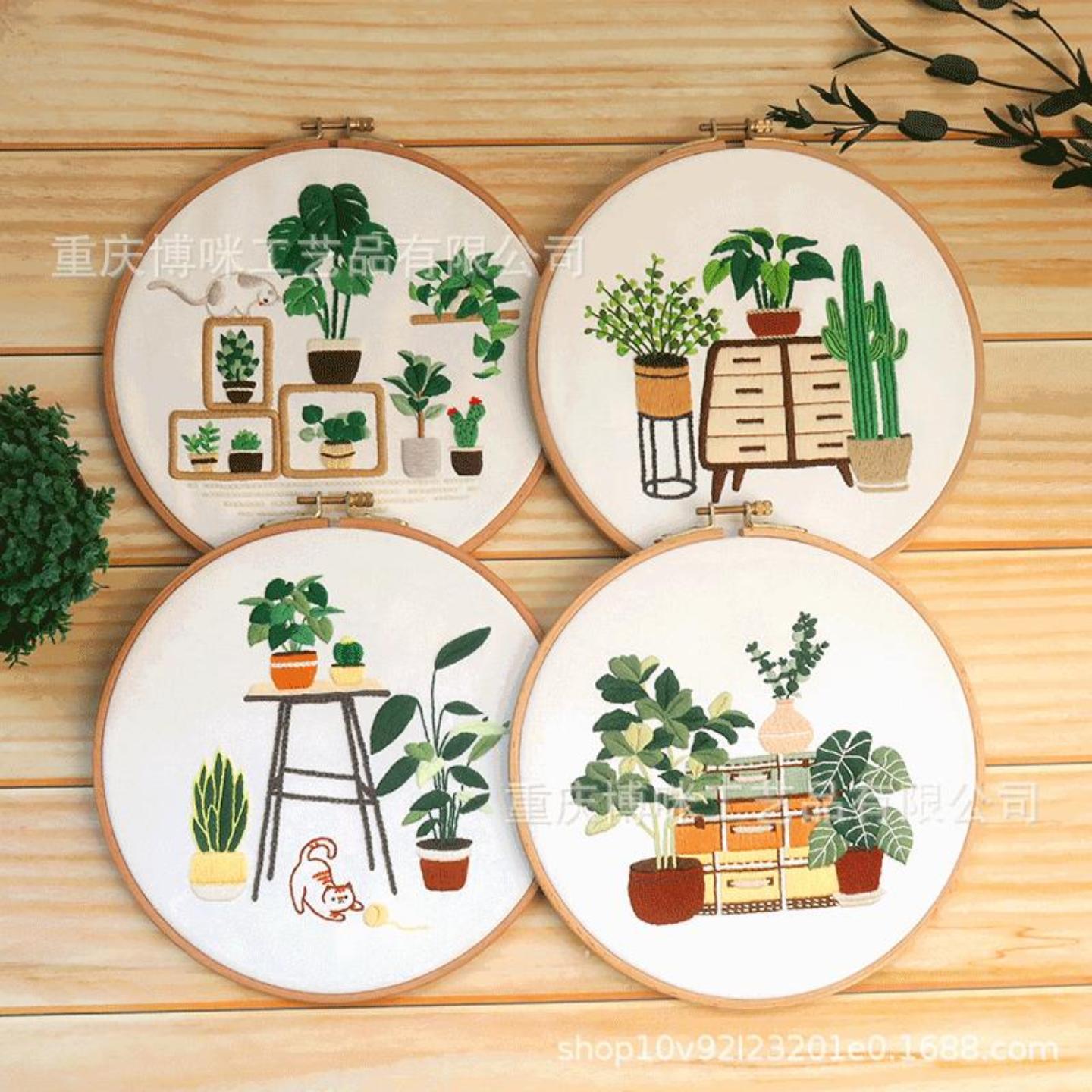 推荐法式刺绣diy材料包新品