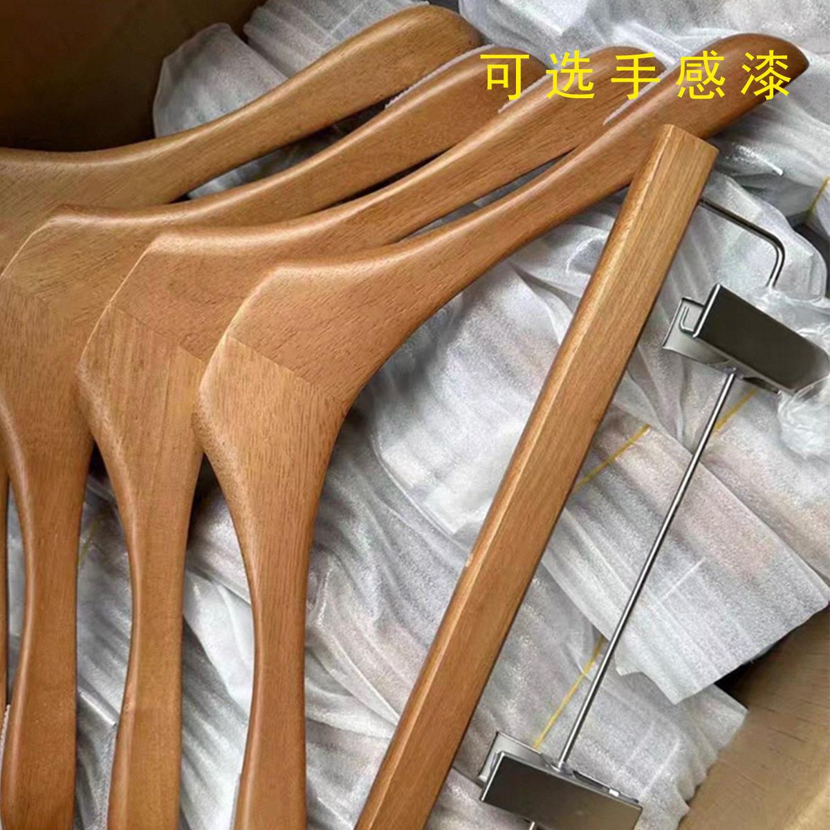 罗喵佐致（收小实木衣家用挂带衣现简约服装店专用衣服架架裤架领