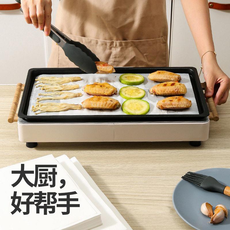 方形烤肉硅油纸垫烤肉方形纸烧烤纸食品不粘纸吸油纸房烤盘烤箱烘