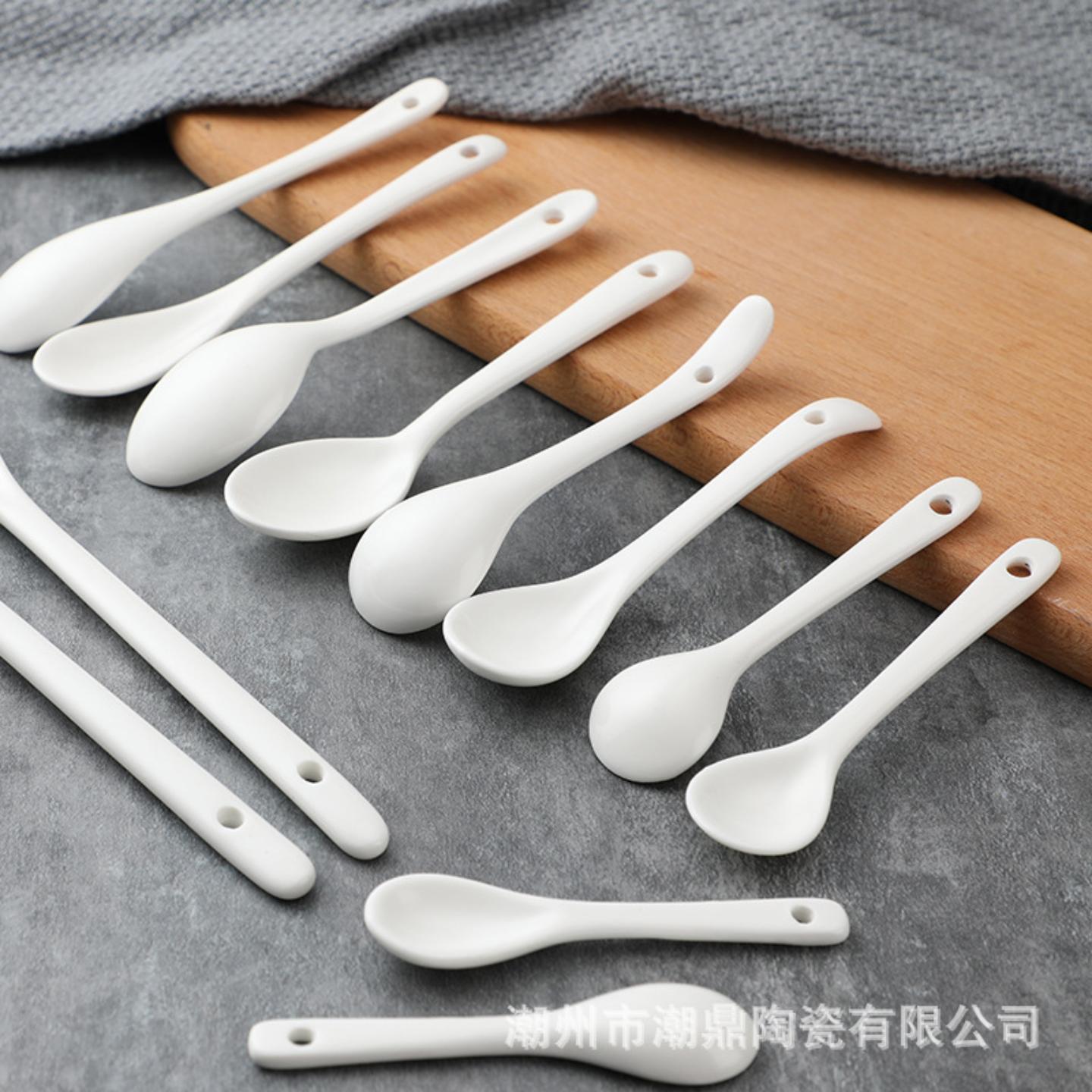【密文分销】陶瓷咖啡勺短柄