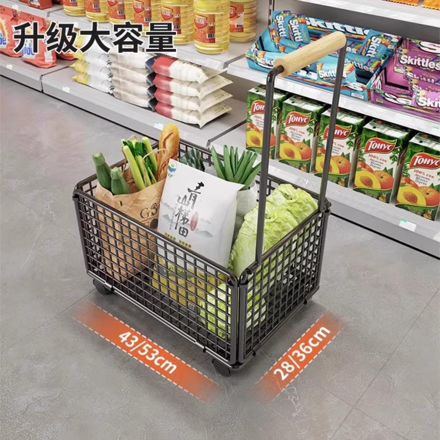 超市购物手推车买菜小推车商场