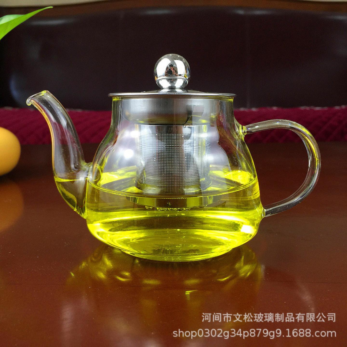 玻璃泡茶壶不锈钢过滤内胆冲茶器