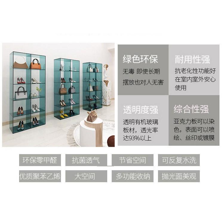 亚克力展示架鞋包展架陈列柜展示柜展架亚克佐致(收店鞋柜手办型