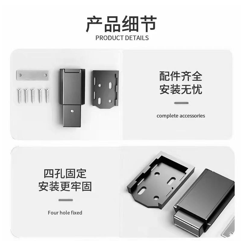 锌金重型房门超合大弹力弹器可拆卸佐致(收暗扣压式隐形橱柜门反