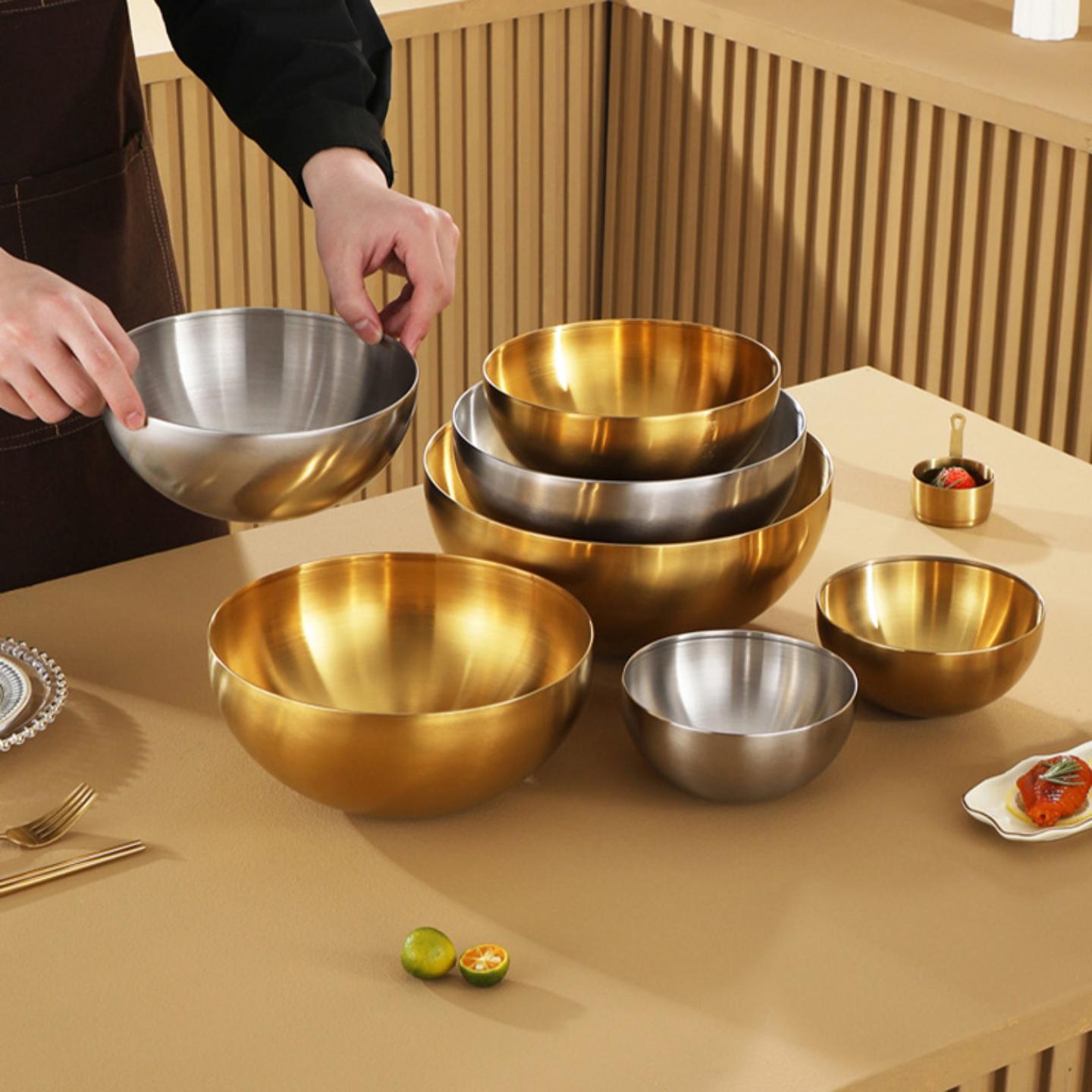 不锈钢冷面碗韩式餐具家用拌饭碗