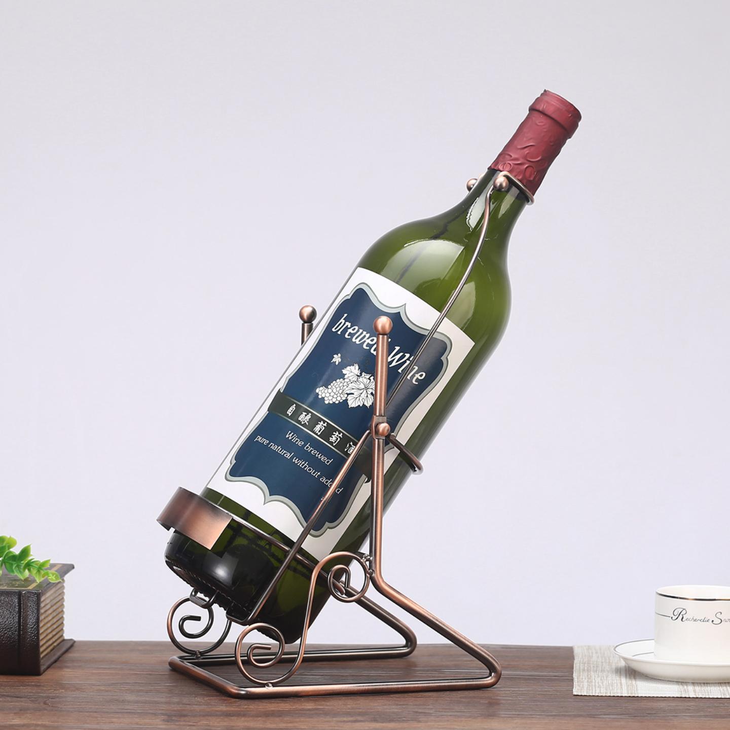 简易5升红酒架欧式3酒架铁艺
