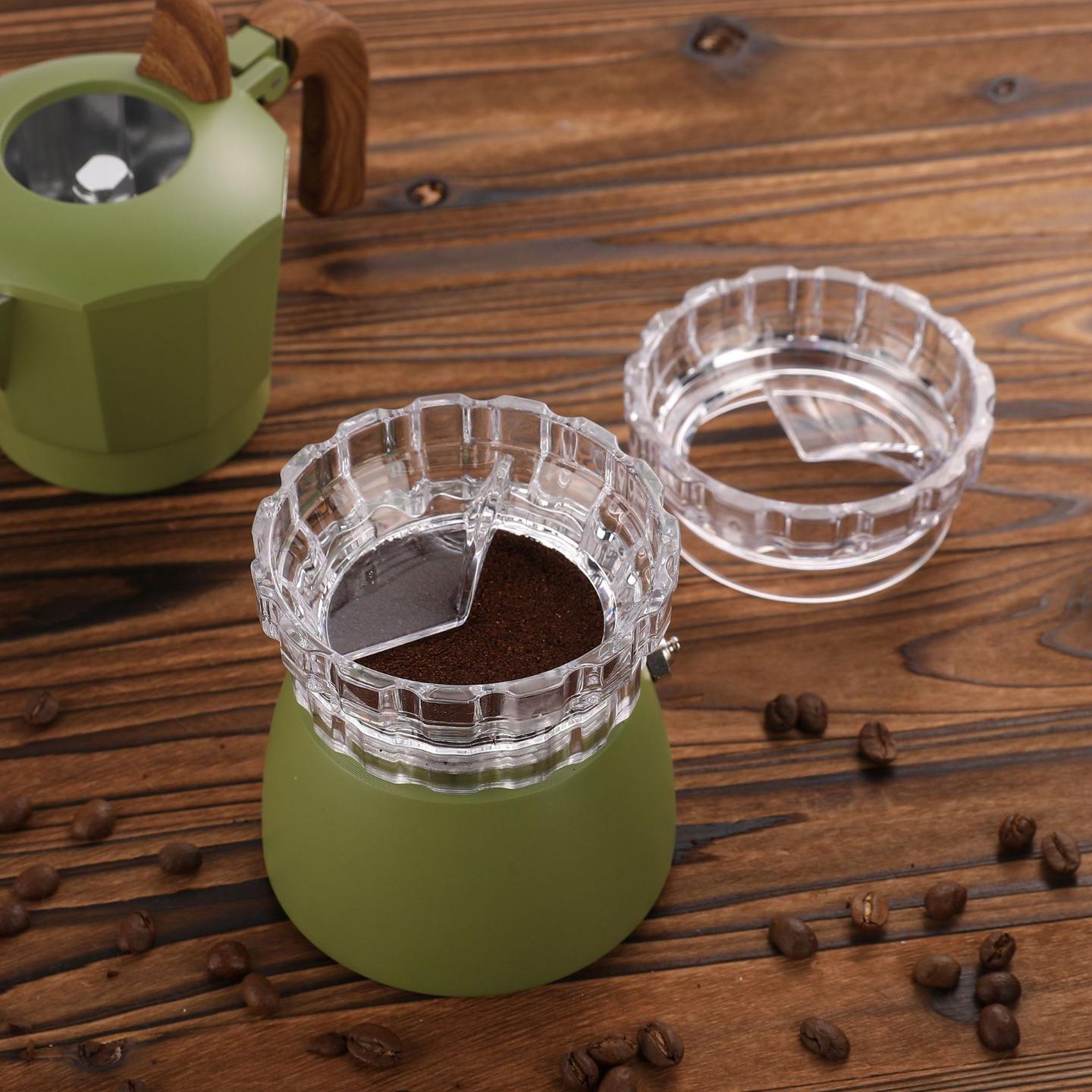 双阀摩卡壶布粉器咖啡接粉器