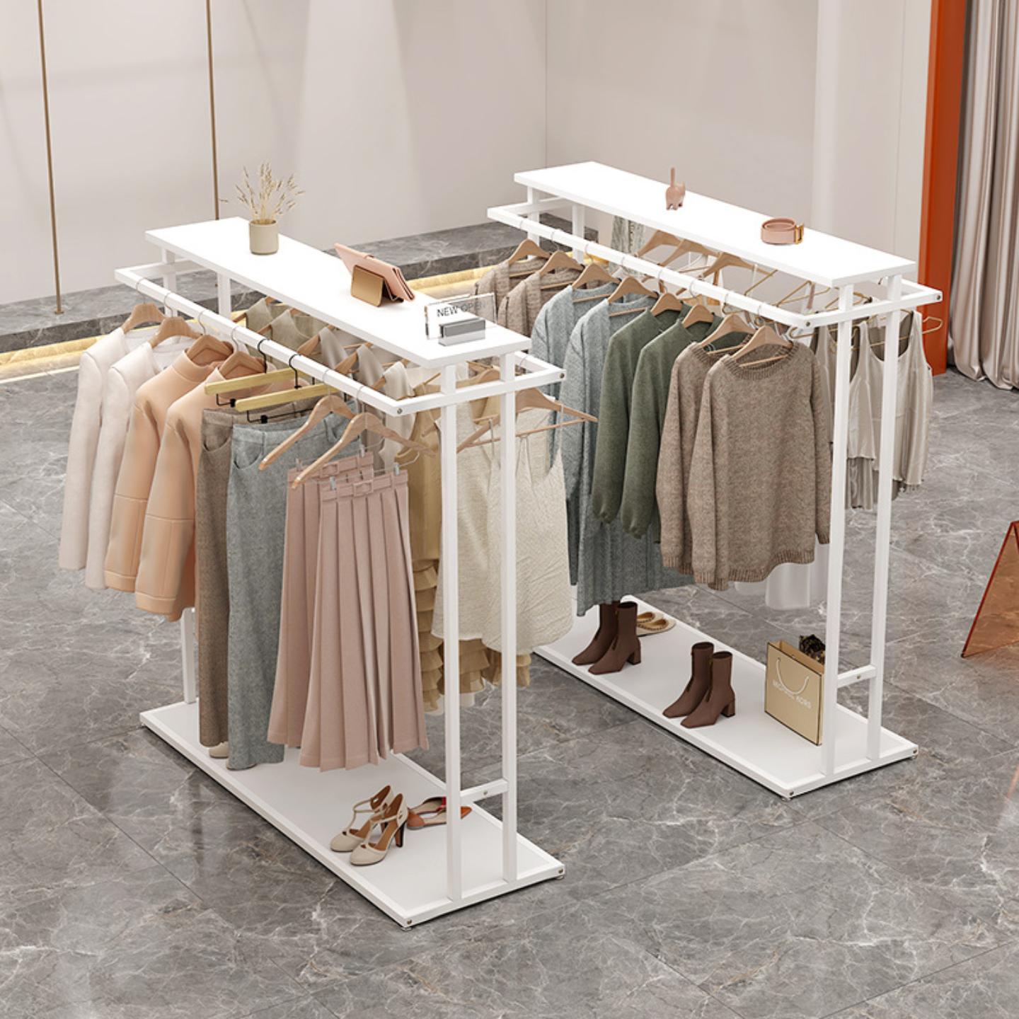 中岛架服装店展示架落地式店铺