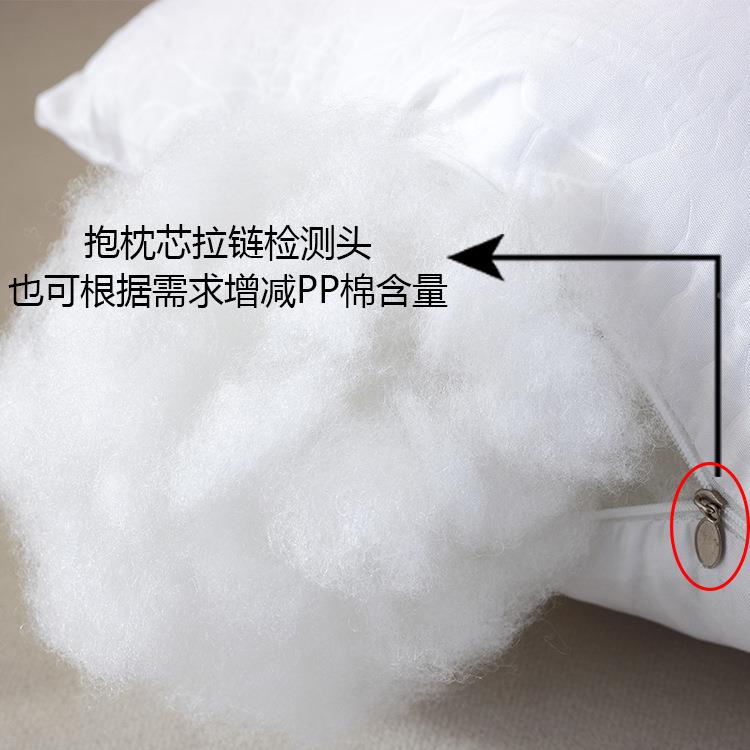 磨毛抱枕芯 P回P芯棉靠枕非布无纺布非收棉带拉抱枕芯链检测口