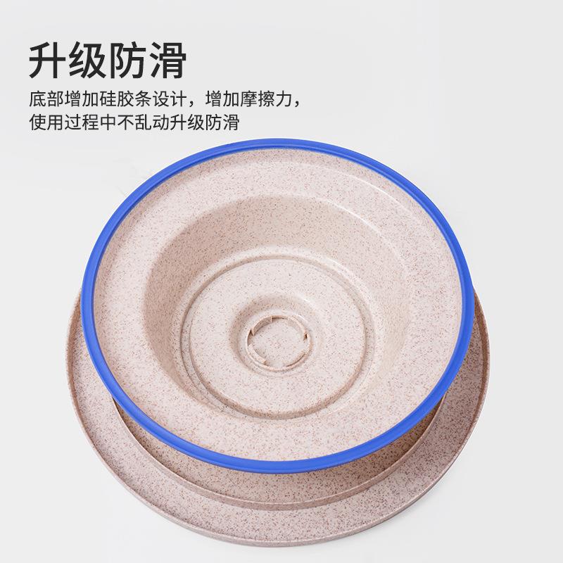 升级滑版蛋糕转盘胶条防裱花台可降解小焙麦BH-XMBHT秸秆转台DIY