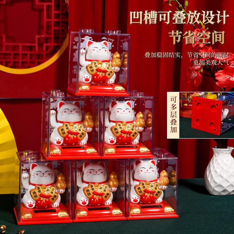 202外新款葫芦太AL733521阳手能摇小号招财猫车3贸载装饰家居摆件