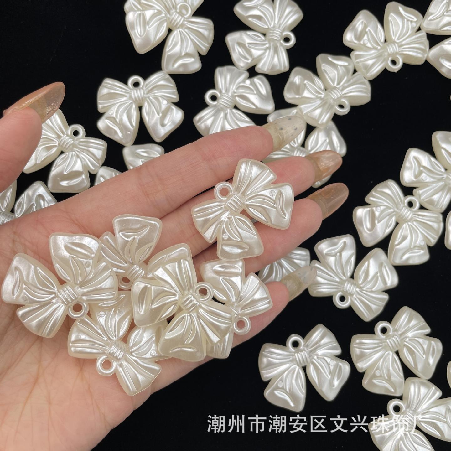 24*29mm吊孔蝴蝶结diy手链手机链