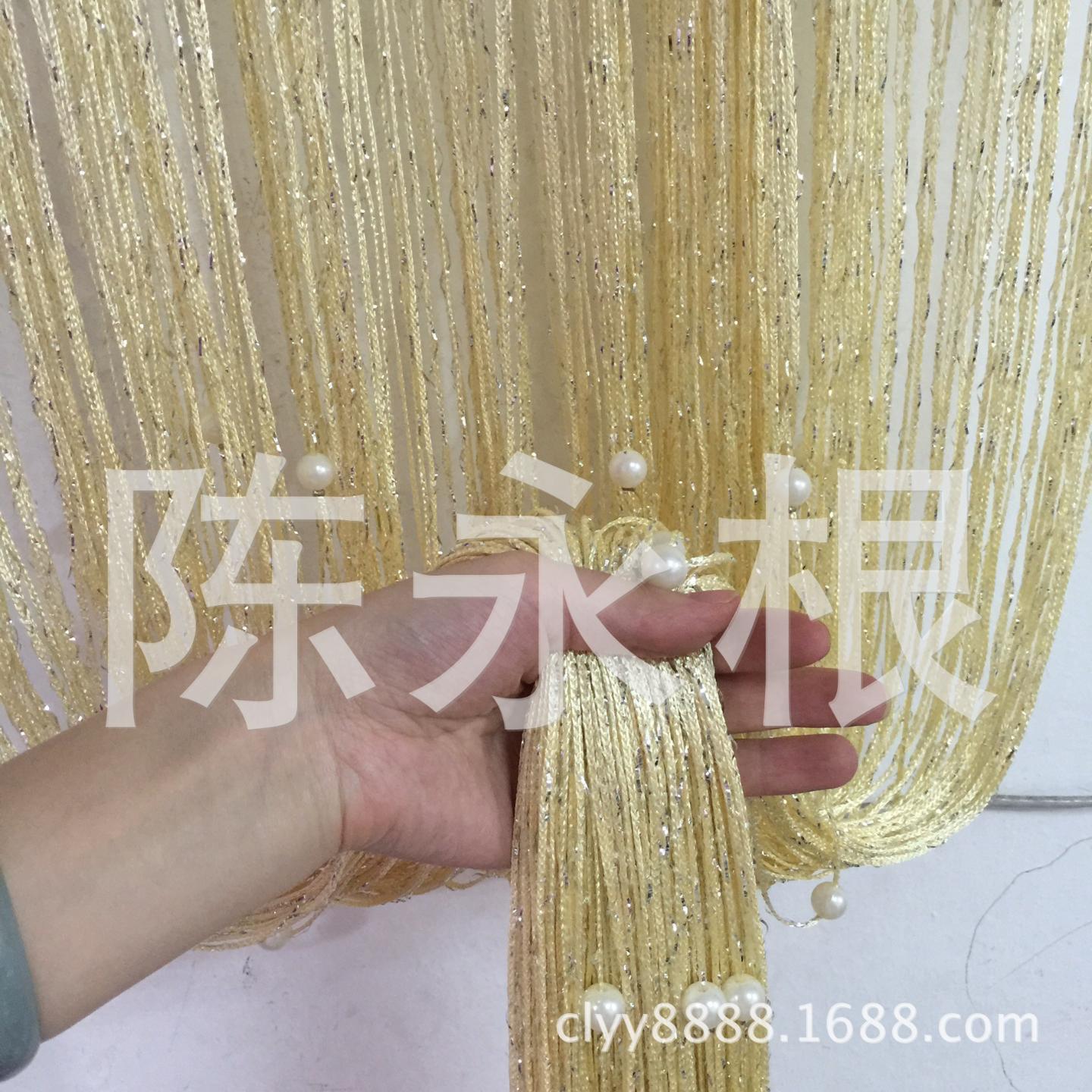 银丝线帘加珠帘门帘玄关装饰豪华
