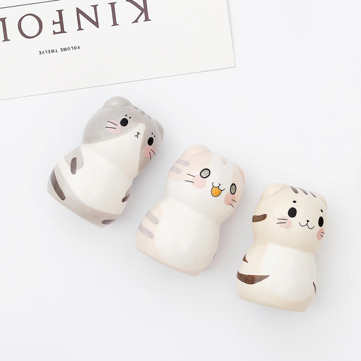 招财猫套件可爱小号陶瓷汽车平安