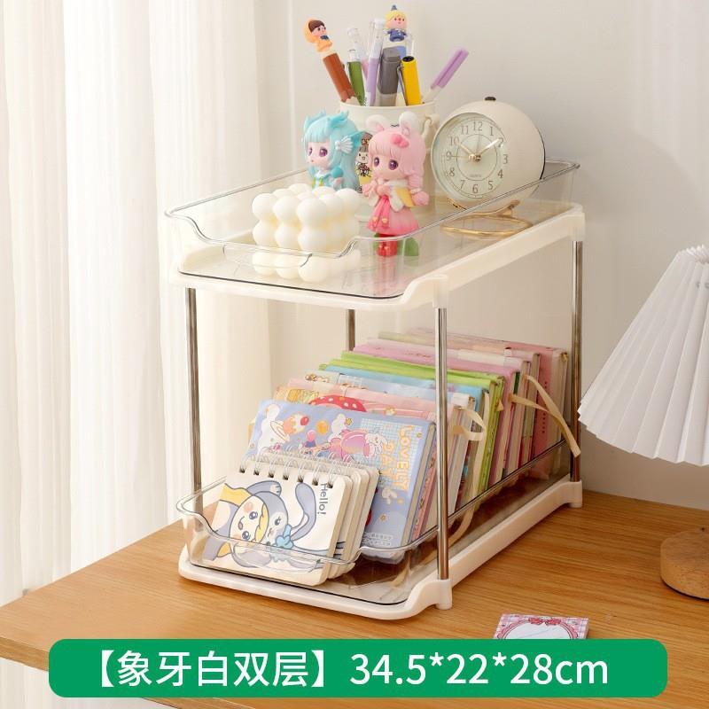 PT化透明妆品收室纳盒抽屉式浴护肤品置物架桌面YG00014整E理架
