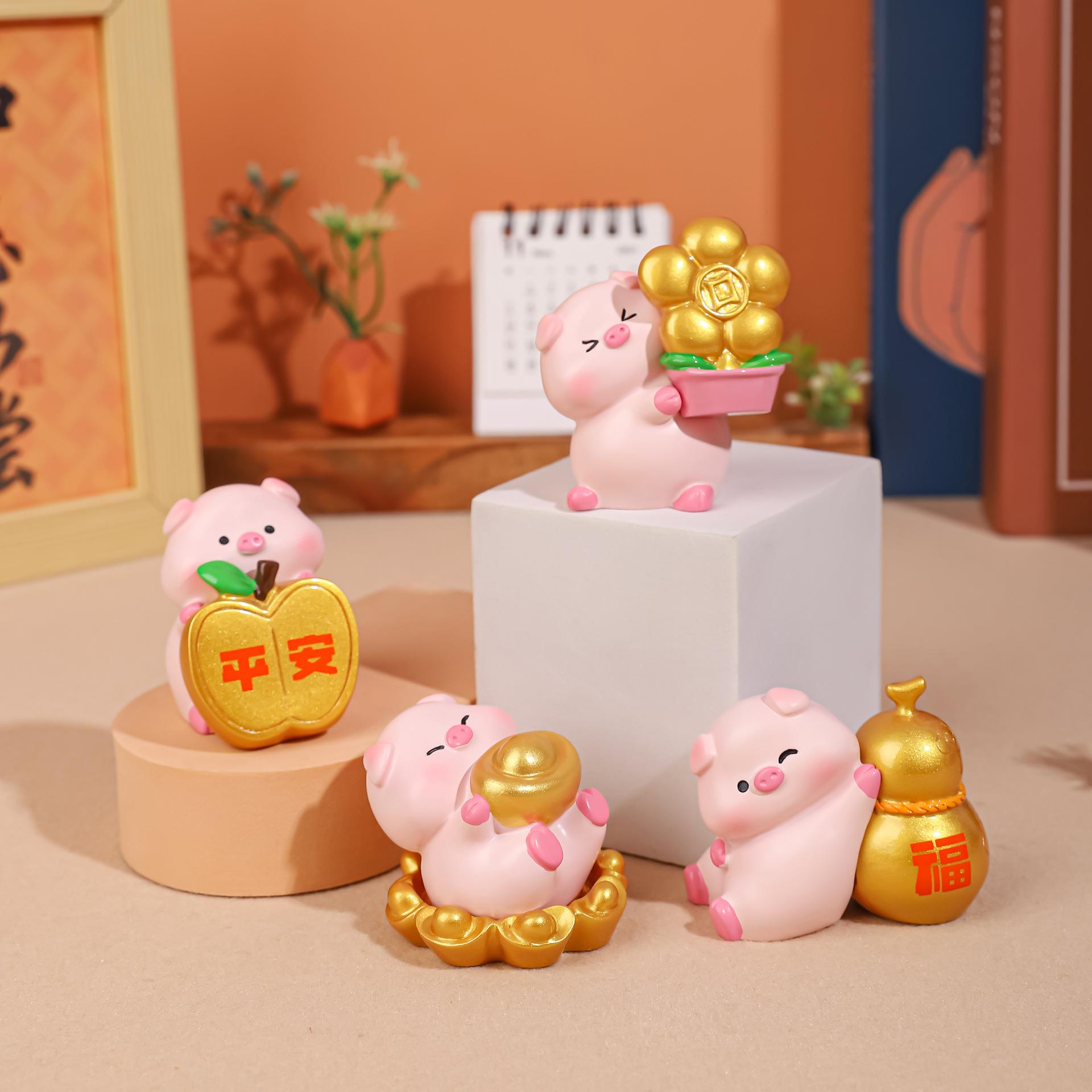 祝仔猪物猪可爱财福运小猪公创意MW-101桌面家居装饰摆件送女生礼