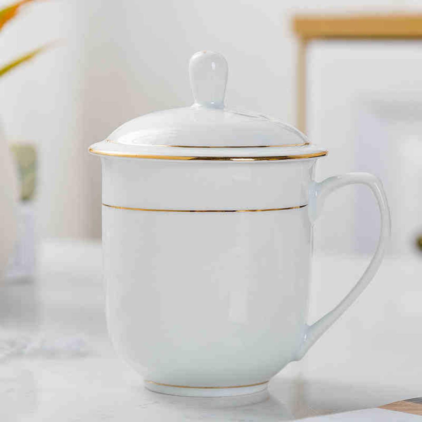 陶瓷办公杯茶杯小号水杯办公家用