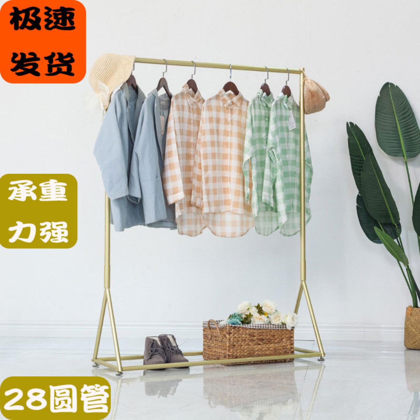 直供铁艺服装架落地式服装展示架