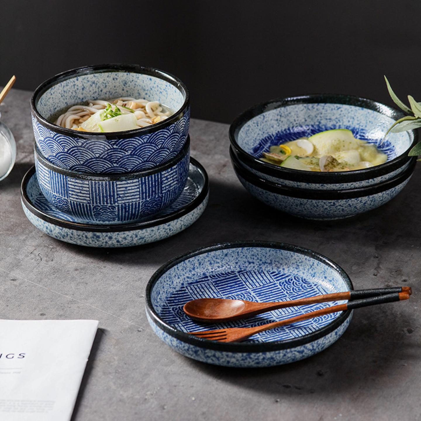 日式餐具菜盘特色餐厅汤盘陶瓷