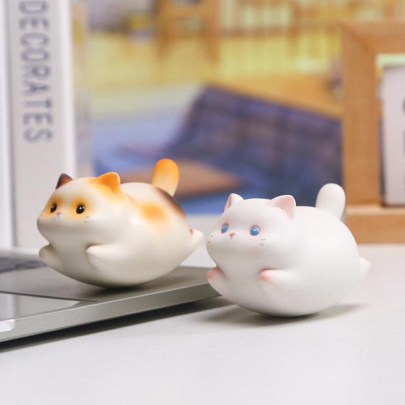 卡通福猫摇摇W1227-1乐摆件可爱猫猫树系脂工艺品治猫愈公室桌瑞