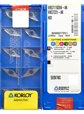 正品 韩国克洛伊 数控刀片 数控刀粒 VBGT110304-AK H01