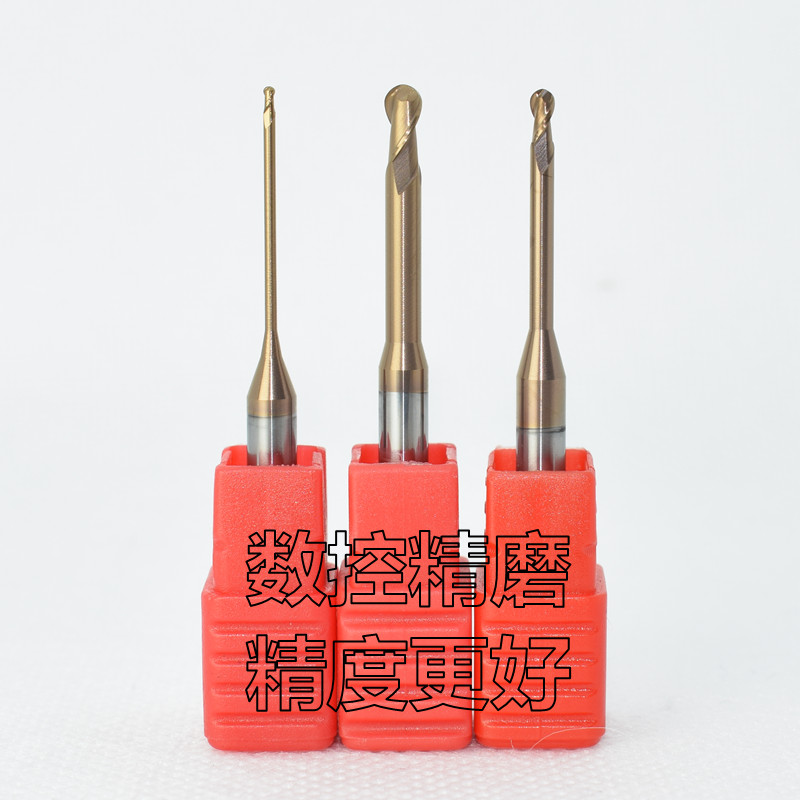 深沟球刀钨钢球形R锣55度2刃铣刀合金避空长径雕刻深沟球头加长刀