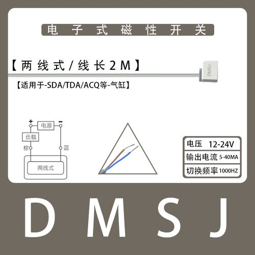 气缸磁性开关感应器CS1-U/J/F/G/DMSG二三线SMC传感器D-M9B/A93