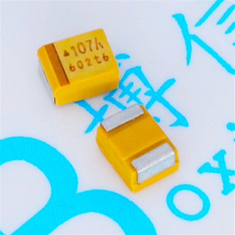 贴片钽电容 B型 10v100uf 107A 100UF 10V B3528 B型 1210 黄色