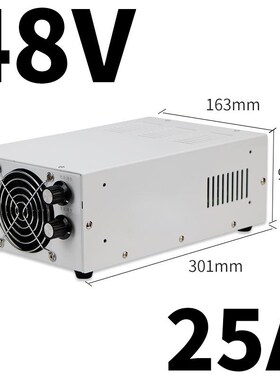 大功率可调直流稳压开关电源2000W5KW数显调压220转0-5V200A24V50