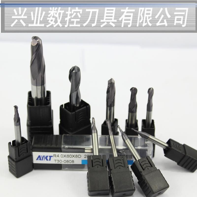 台湾55度球形铣刀 硬质合金刀R0.5-R10 普长R刀球头刀钨钢立铣刀