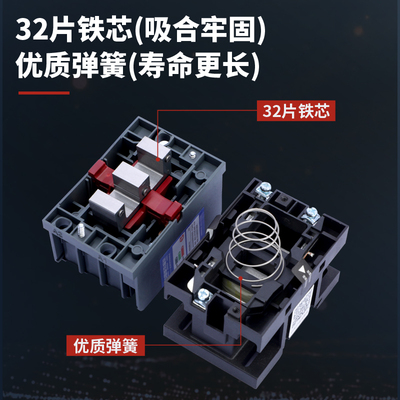 交流接触器220vCJX2-1211 1811 2511 3211 5011 6511 9511三相380