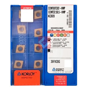 正品 韩国克洛伊 数控刀片 刀粒 CCMT09T302-HMP NC3020