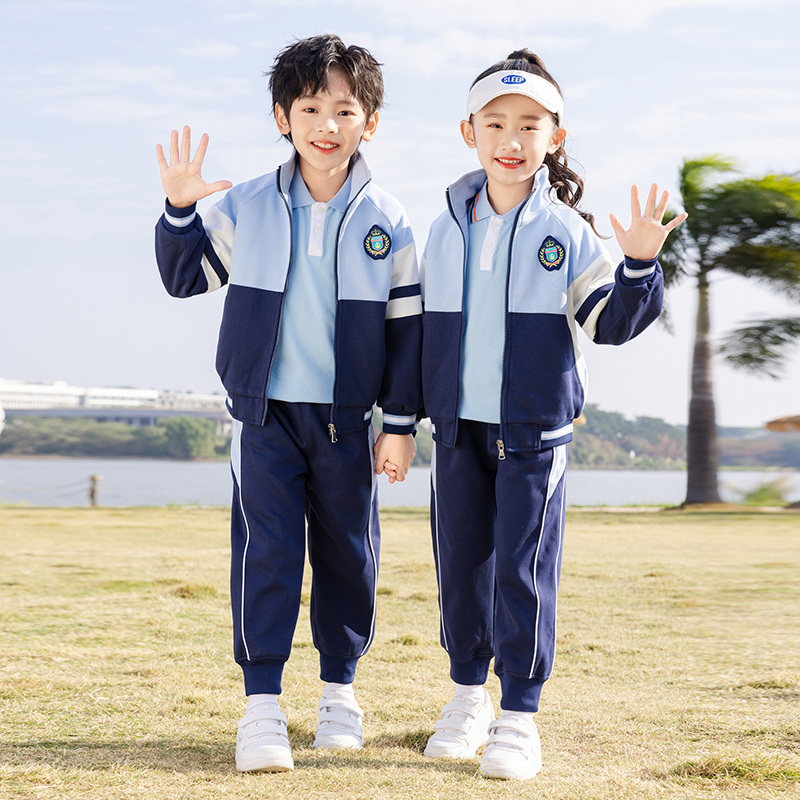 英伦风校服套装三件套纯棉