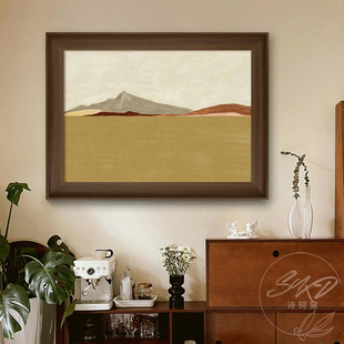 法式中古风客厅风景画画北欧覆古美拉德装饰画画玄关饭厅山景艺术