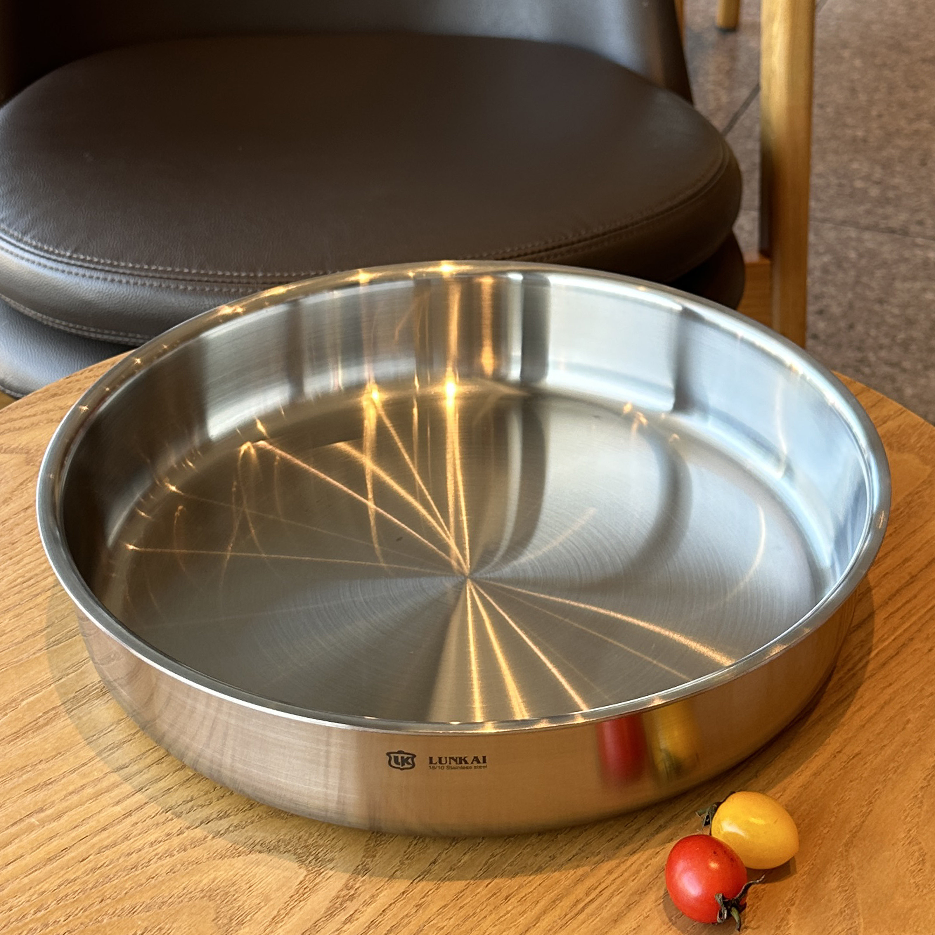 LUNKAI三层钢圆盘家用厨房百搭质感未来感餐具盘子可电磁炉加热,餐饮具,盘,淘宝优惠券,粉丝福利购,淘宝优惠卷