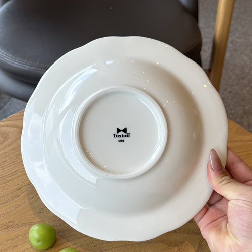 白瓷釉下彩盘子菜盘家用2025新款