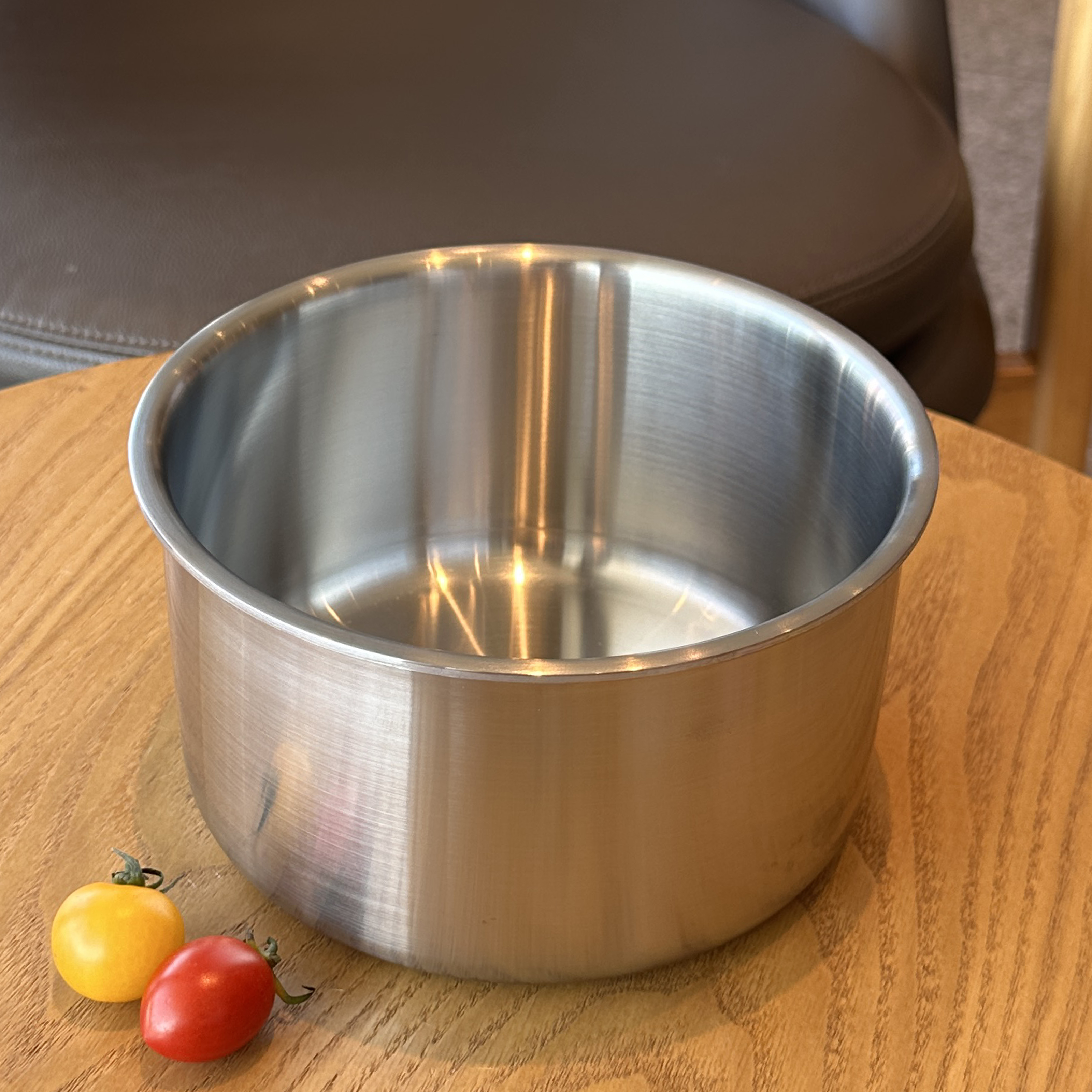 18/10不锈钢三层钢无柄奶锅