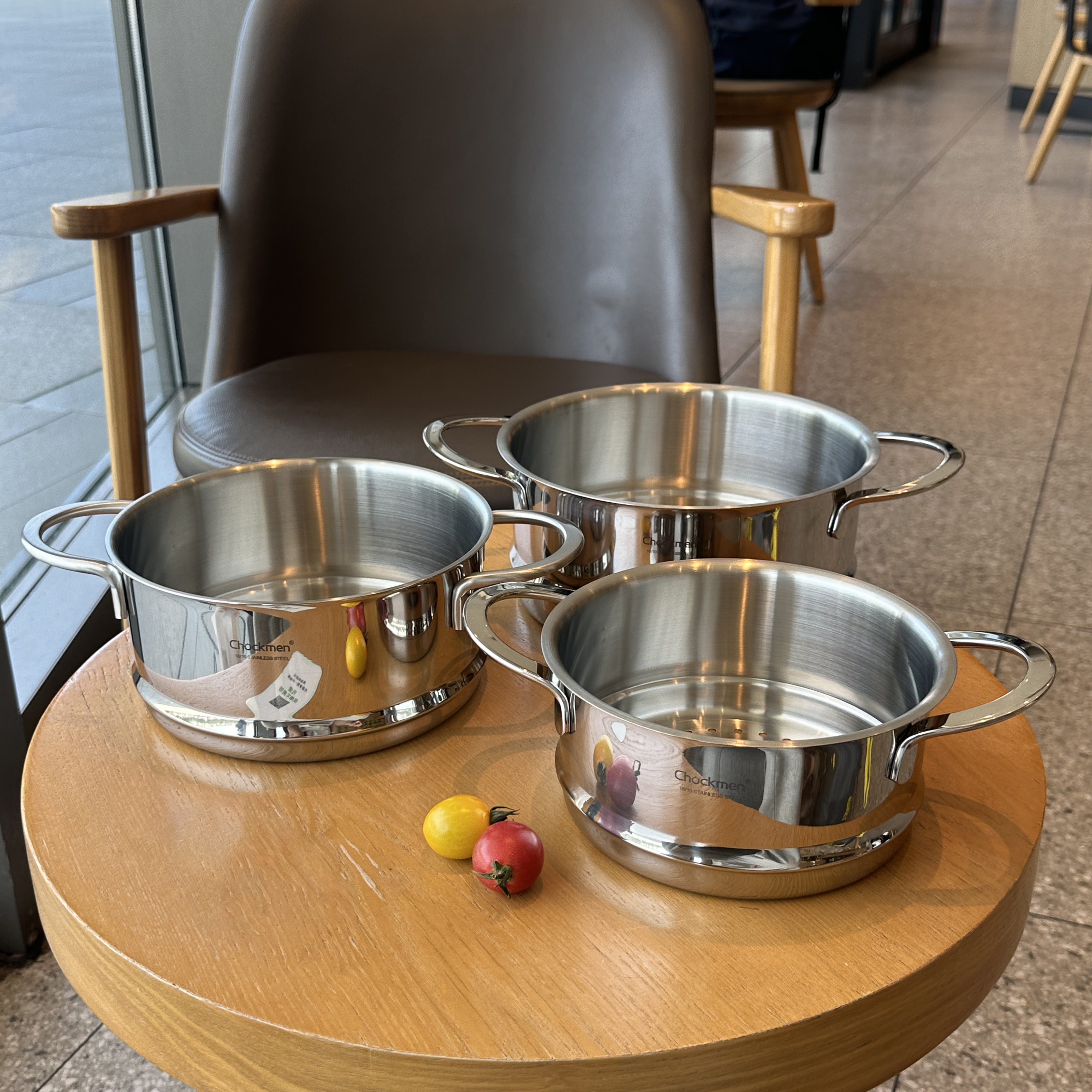 Chockmen双耳小蒸笼18/10不锈钢