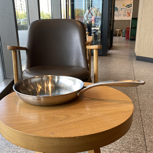 Chockmen五层夹铜芯煎锅304不锈钢平底无涂层家用燃气灶电磁炉通