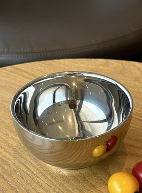 Kankuma双层304不锈钢吃饭碗成人小碗儿童碗隔热厨具小汤碗家用