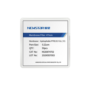 新星耐强酸碱亲水有机聚四氟乙烯PTFE微孔滤膜圆片膜47mm50mm0.22/0.45