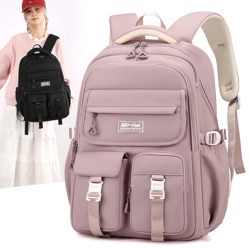 中学生书包女大容量减负护脊