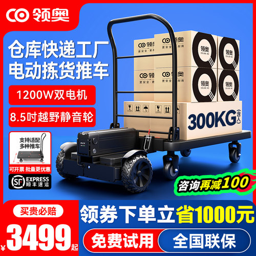 领奥电动快递拣货仓库平衡车