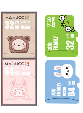 麦巧适儿童数码相机专用存储SD卡32GB内存卡64GB